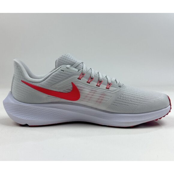 Nike Air Zoom Pegasus 39 Mens Size 8 Gray Red Running Shoes Sneakers DH4071-009 - Picture 5 of 9
